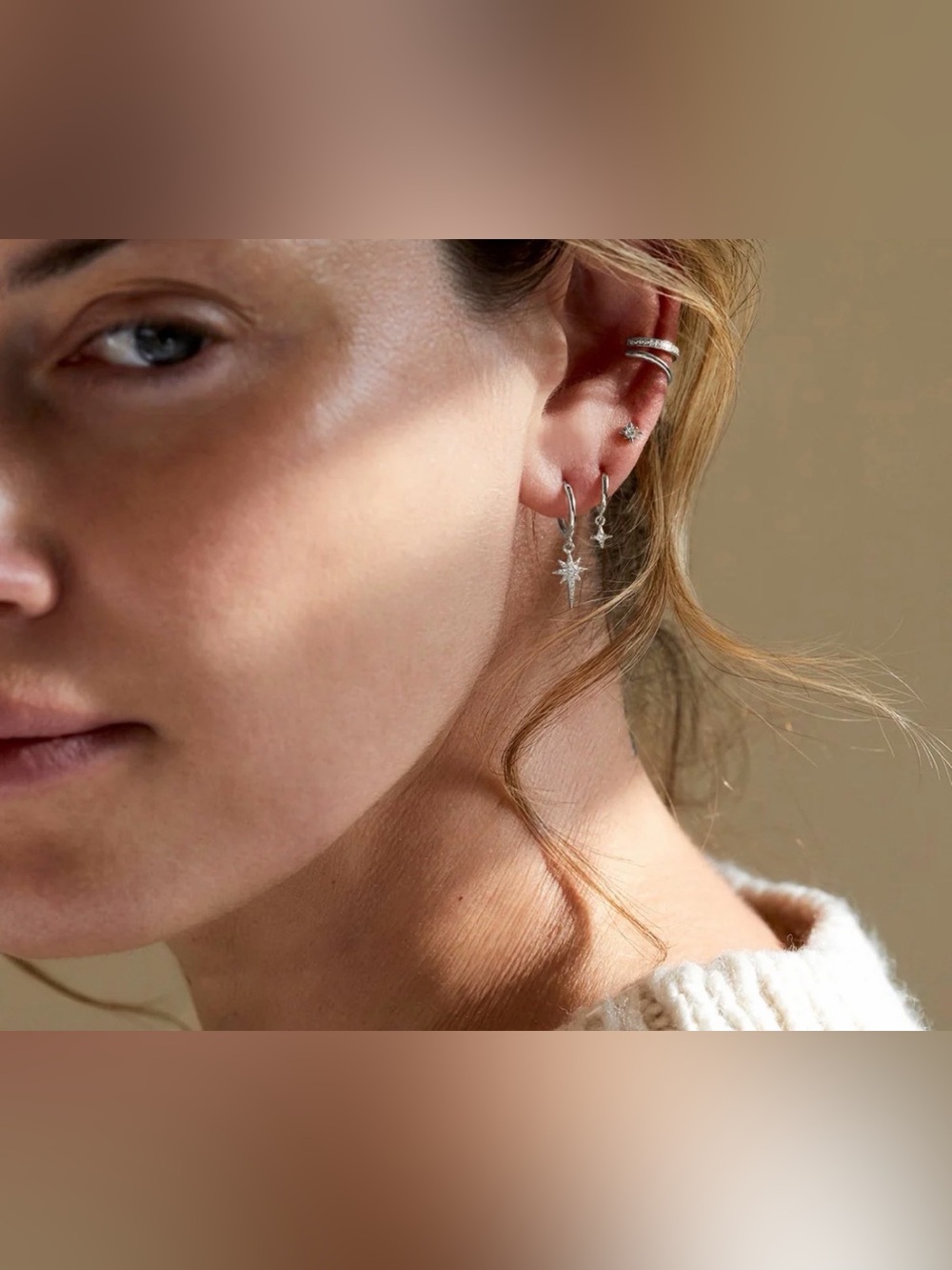 AMYO Star Flare Huggie Earrings